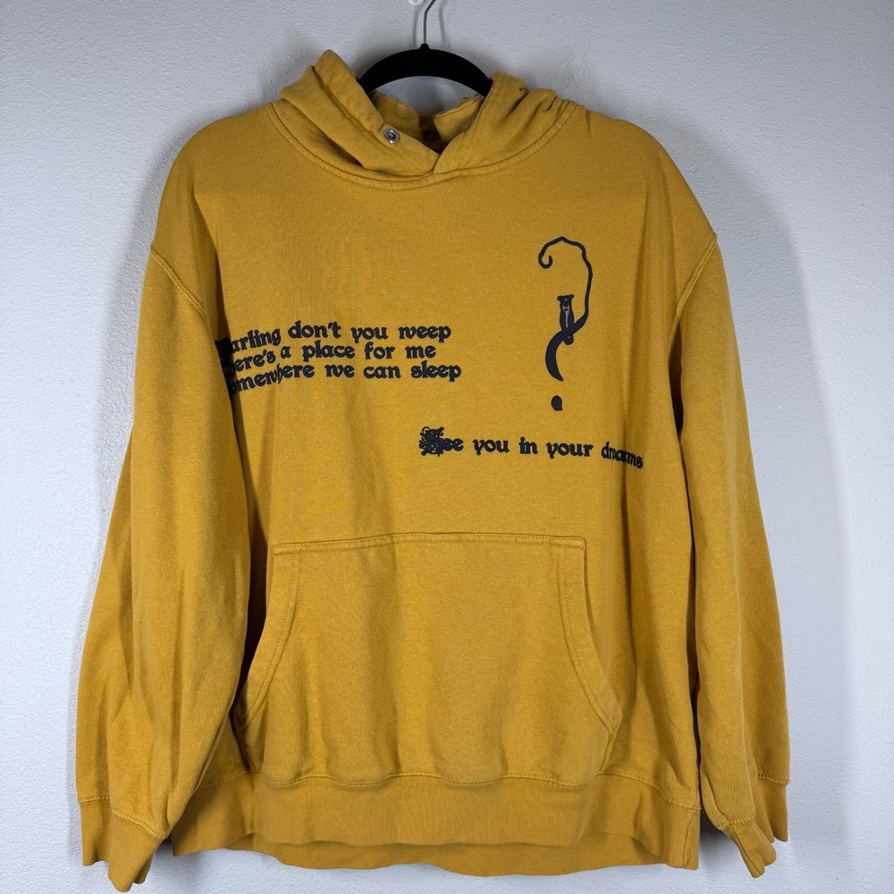 Halsey Dreams Darling Yellow Hoodie Sweatshirt Love And Power Tour Women’s Large
